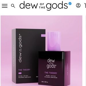 dew of the goods the theory retinol + oat milk hyaluronic acid crème blend